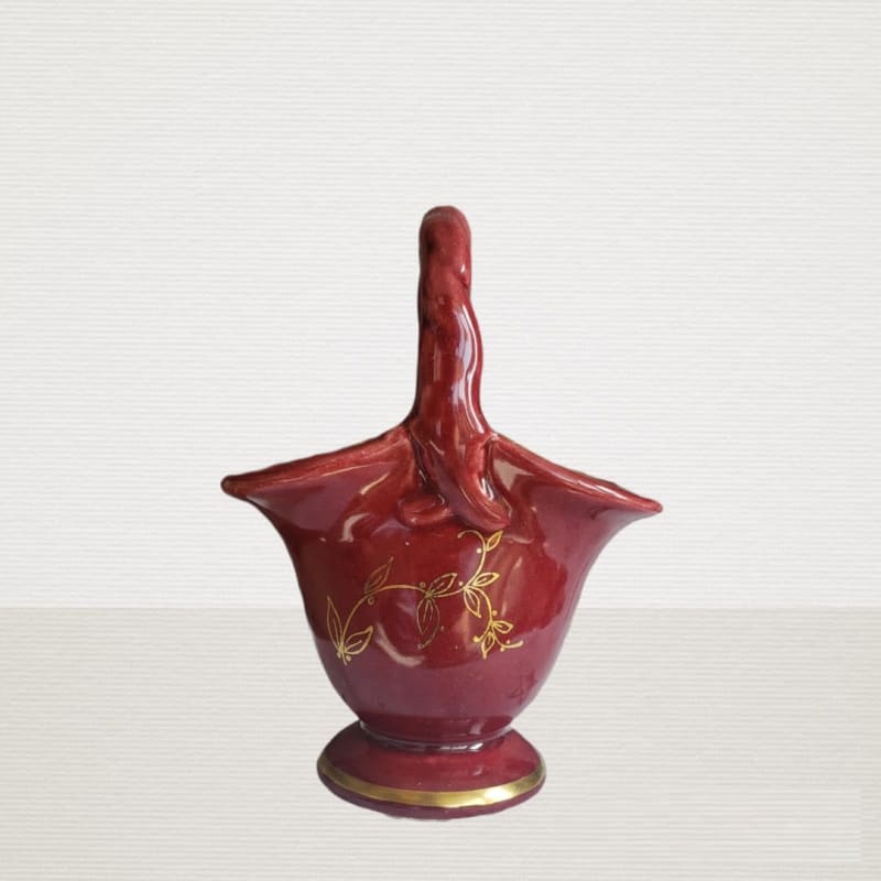 Canasto rojo para decoración alemán - Vintage - Default Title - Perfumisimo